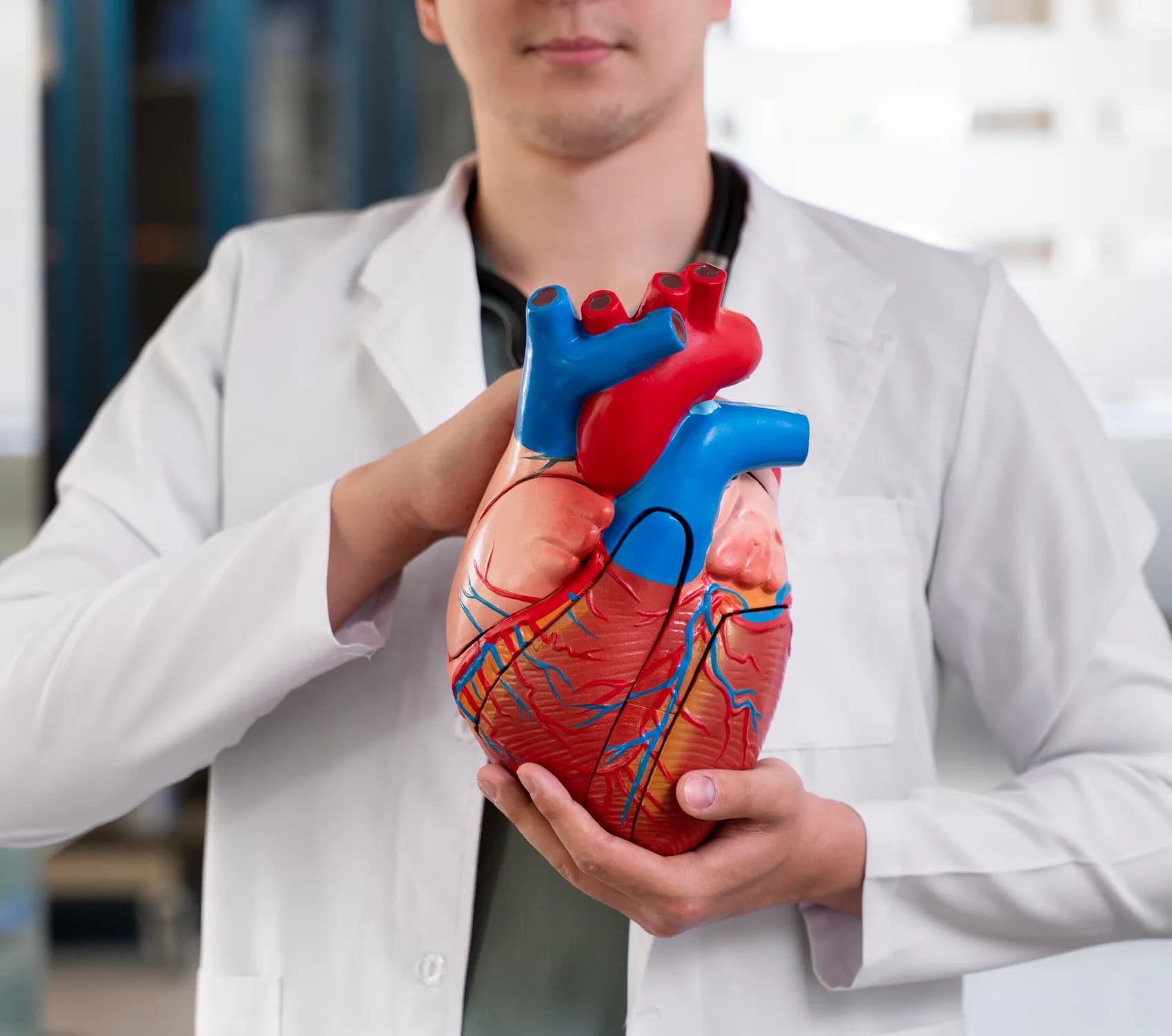 Patient speaking to a cardiologist by video call